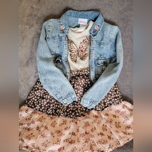 Little Lass Dress And Jacket Set Sz 6 Girls